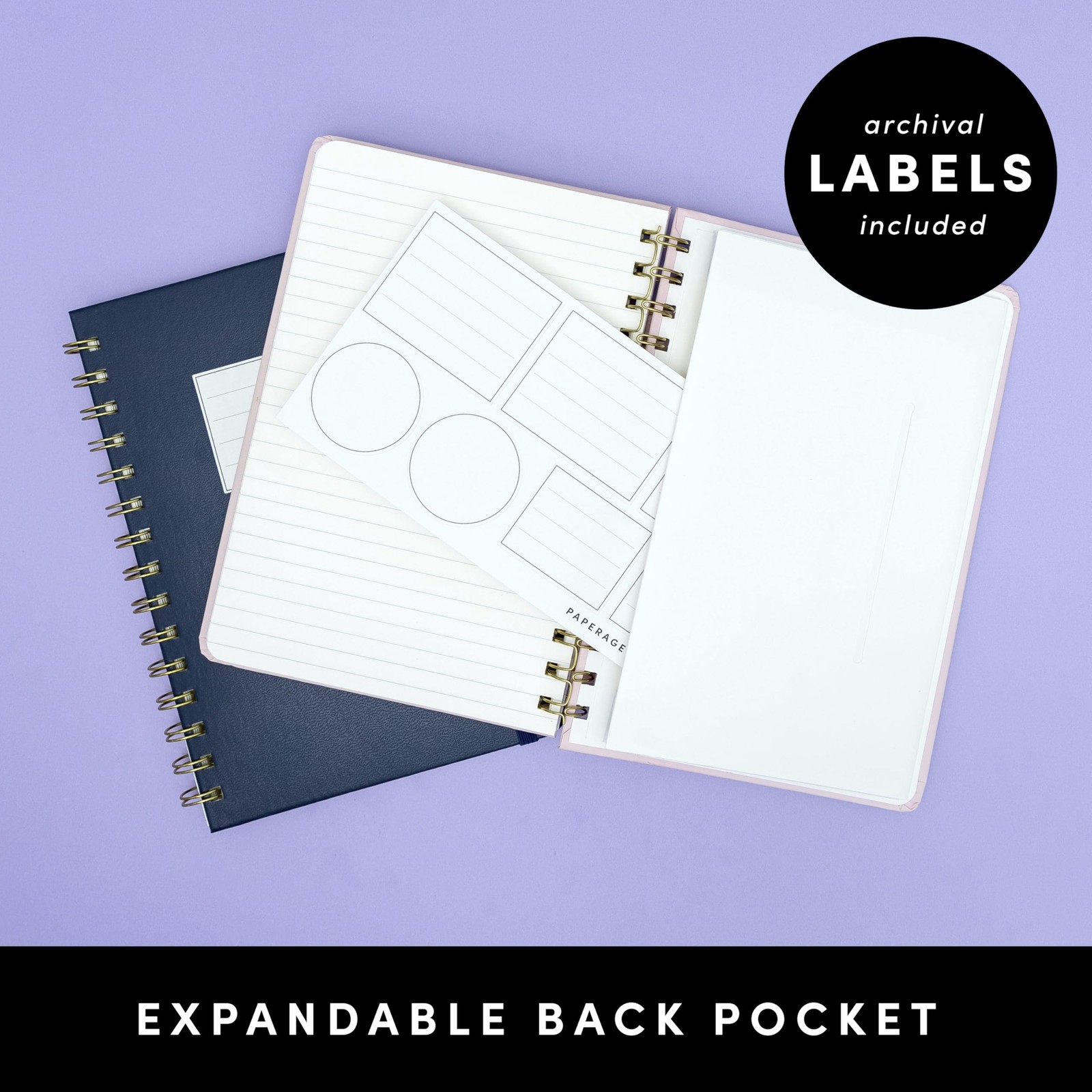 PAPERAGE Graph Paper Spiral Notebook & Journal, (Cognac), Pack of 1, Cognac