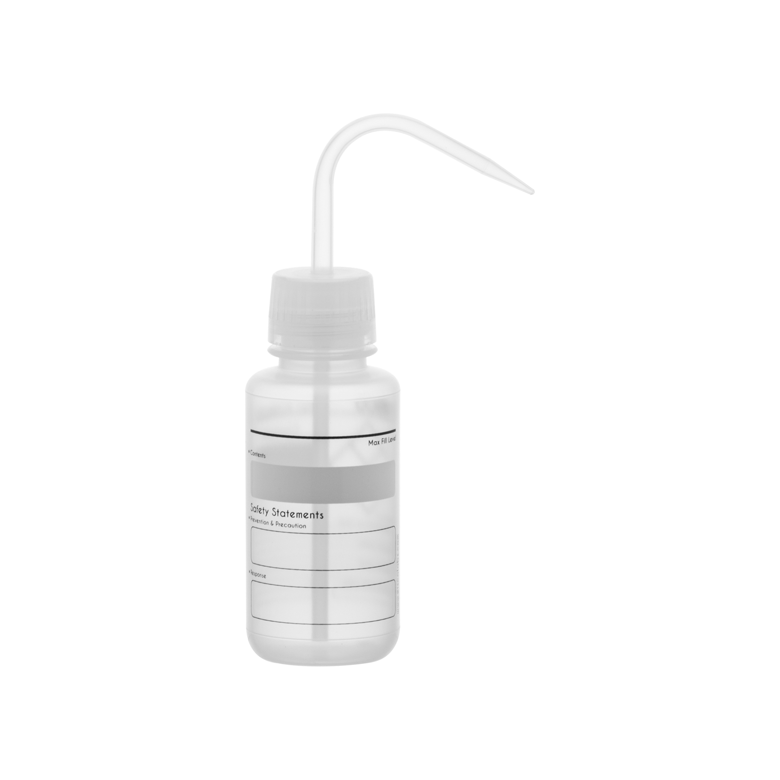 Chemical Wash Bottle, Blank Labels, 250ml – Wide Mouth, LDPE – Eisco Labs