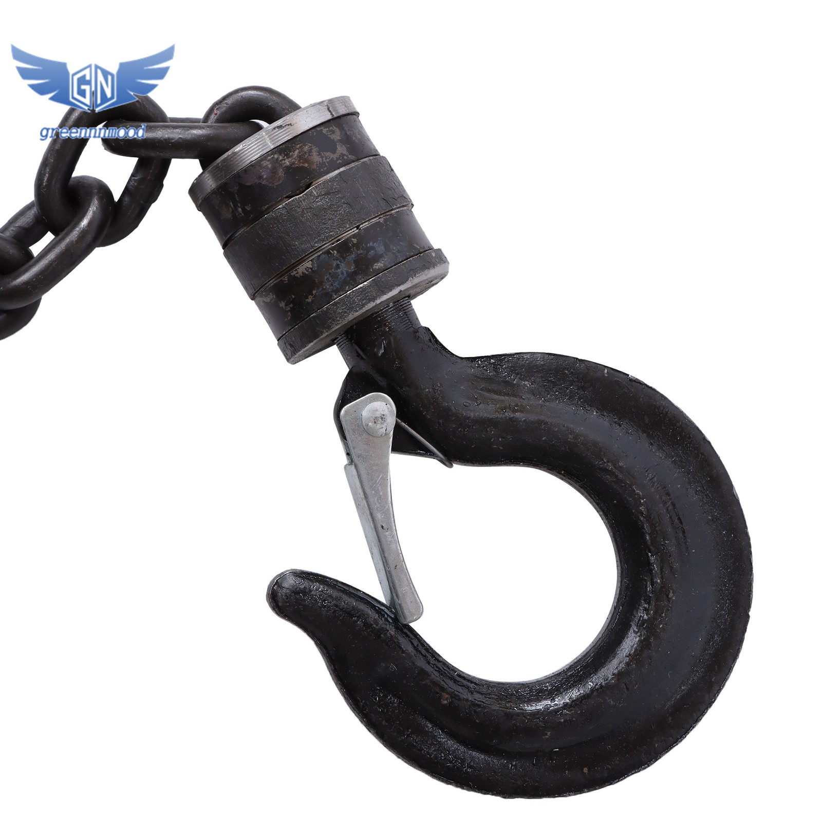 Manual Chain Hoist | 1 Ton / 2200 lbs Capacity | 8ft / 2.5m Lift | 2 Hooks Red