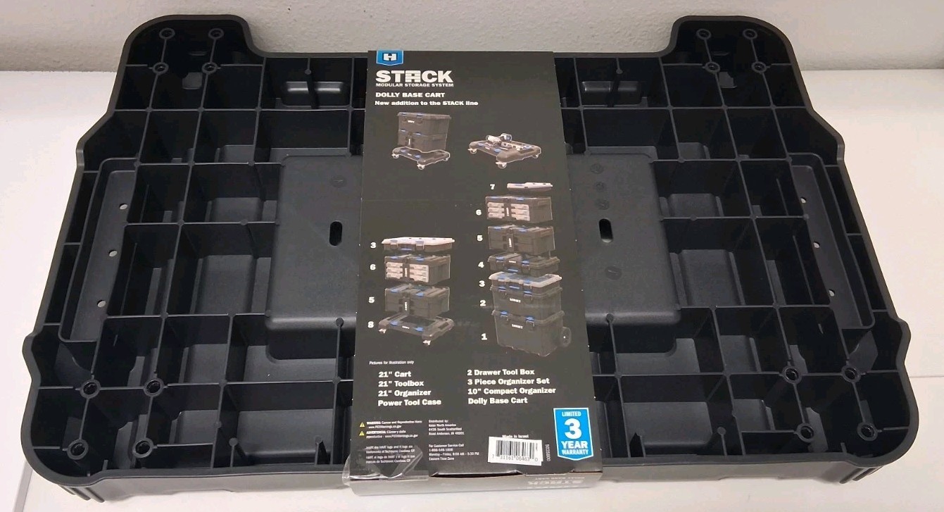 HART Stack System Dolly w/ 4 Wheels and Lockable Casters, 220 Lb Capacity