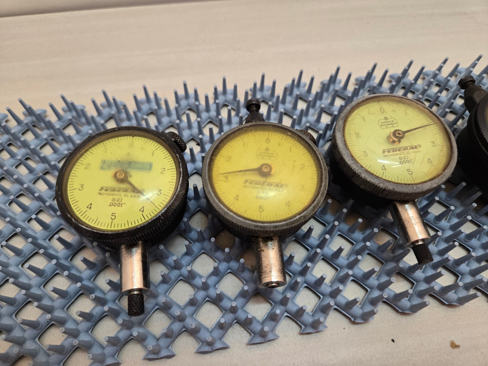 MAHR FEDERAL Dial Indicator Full Jeweled B2I .0001 Lot of (5)