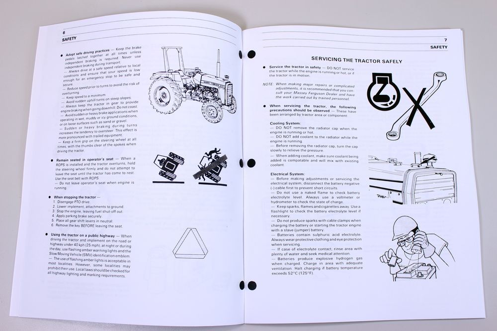 Set Massey Ferguson 231 Tractor Service Repair Owners Operators Manuals Shop