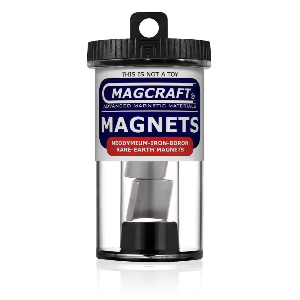 Rare Earth 3/4 In. X 5/8 In. X 90 Degree by 3/4 In. N Arc Magnet (2-Pack)