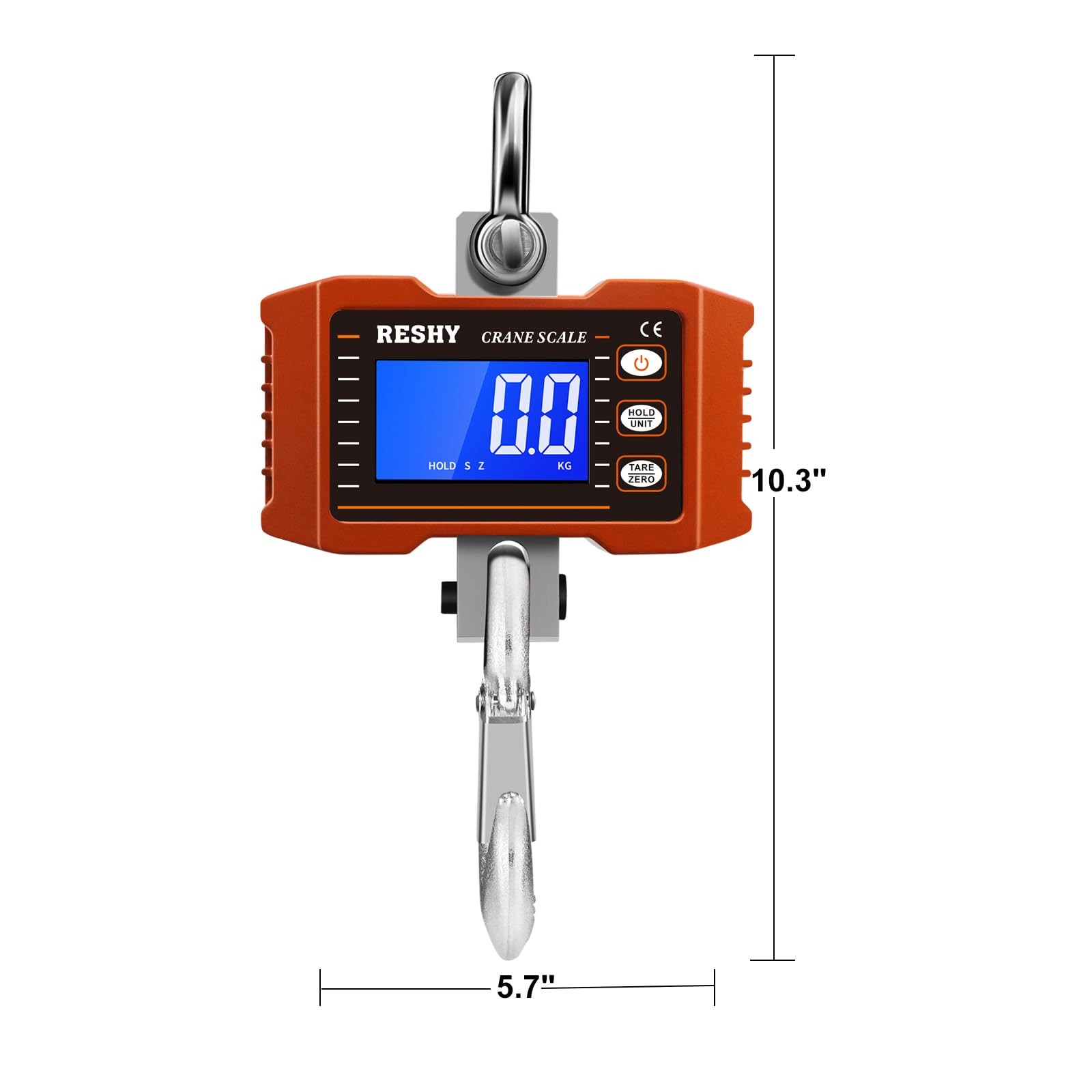 Digital Crane Scale 2200lb/1000Kg Heavy Duty for Farm, Livestock, Factory, Hu…