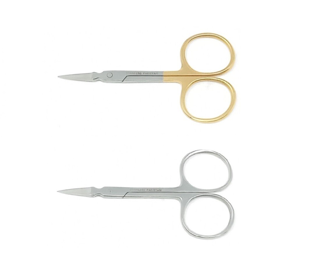 Small Precision Embroidery Scissors Stainless Steel Arrow-Style Sharp Tip 3.5″