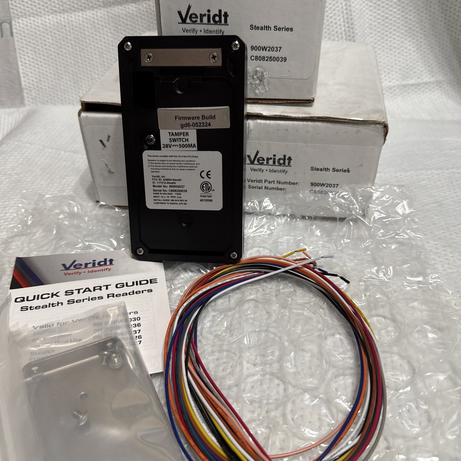 Veridt Stealth 900w2037 Badge Readers LOT OF 3 ALL NEW OPEN DISTRESSED BOX