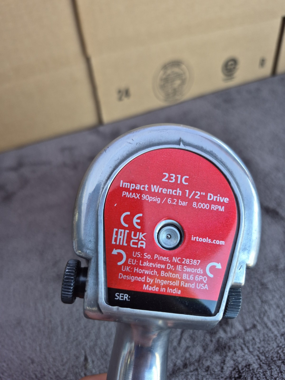 Ingersoll Rand #231C 1/2″ Super Duty Air Impact Wrench 600 ft-lb Torque