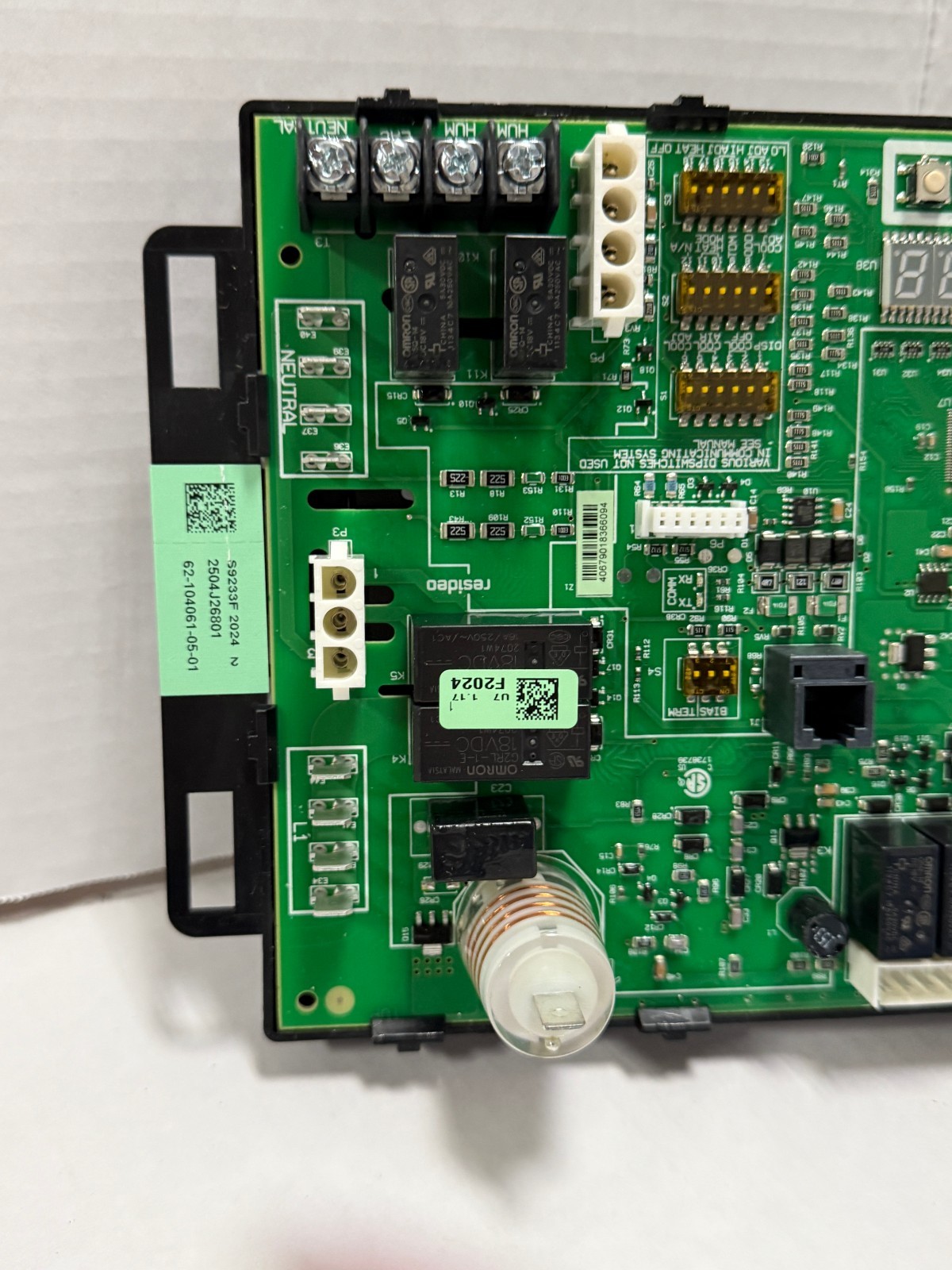 Rheem OEM Furnace HVAC Integrated Control Board, 62-104061-05
