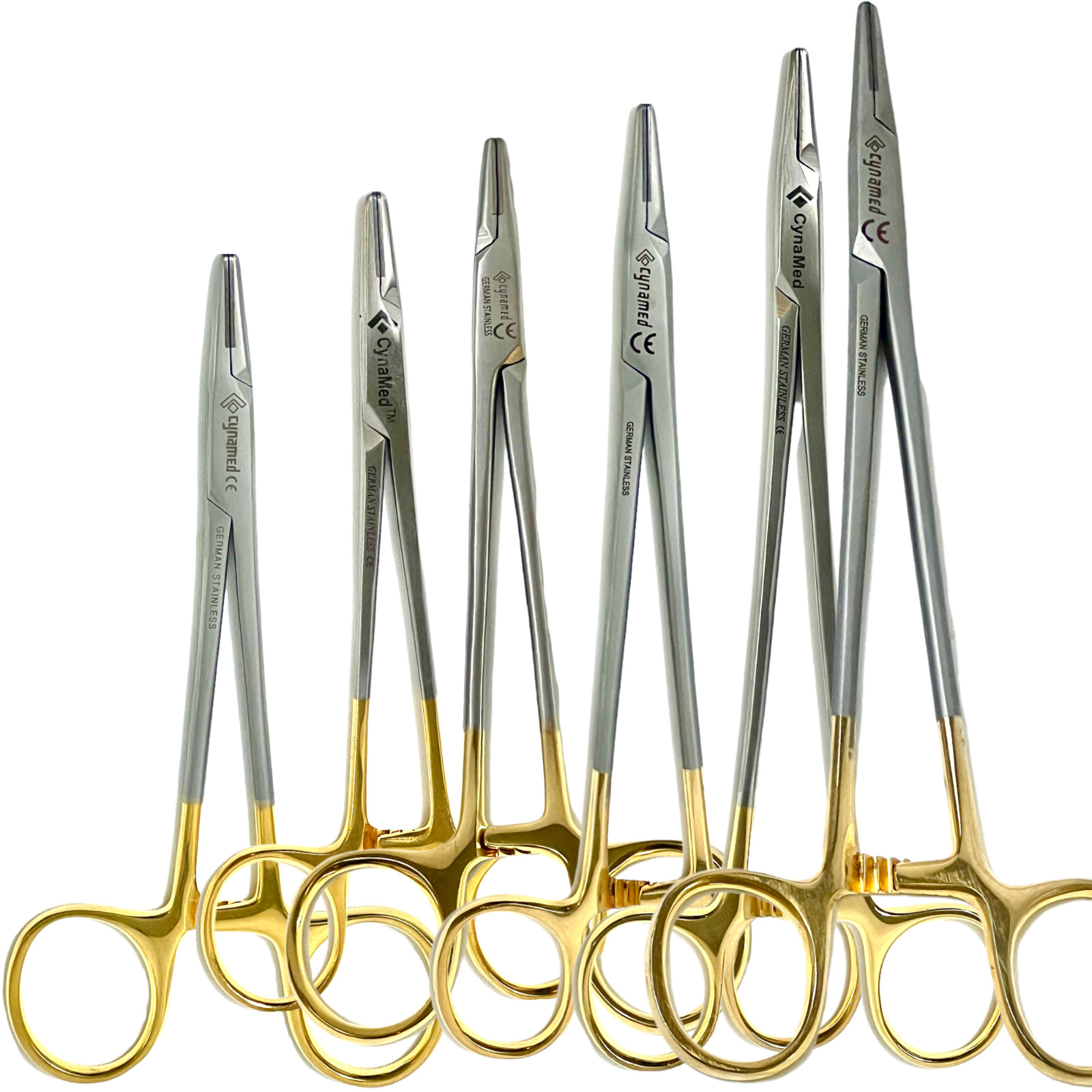 German T/C Mayo Hegar Needle Holder with Tungsten Carbide tip Surgical Dental