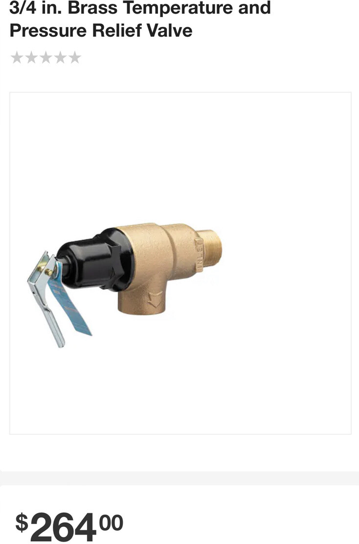 New Zurn Wilkins TP220-5C-150C Temperature Pressure Relief Valve 3/4″