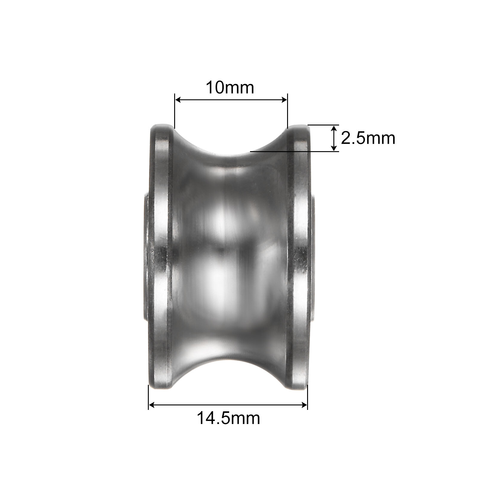 4pcs SG22 U Groove Track Guide Bearing 8×22.5×14.5mm U Groove Roller Wheel