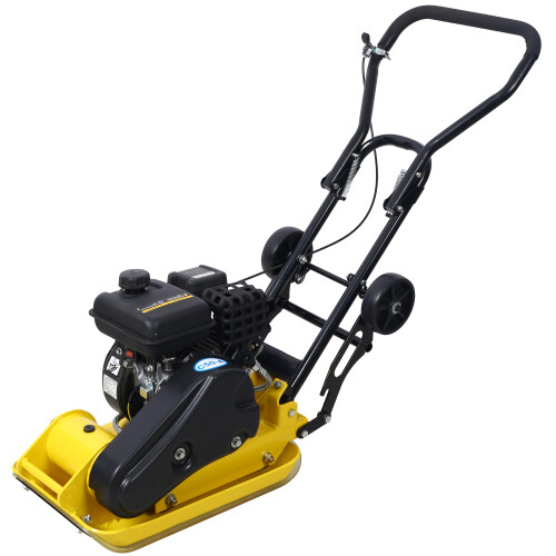 2.5HP Plate Compactor Gas 80cc 1800 Lbs Force Construction Concrete Tamper Paver
