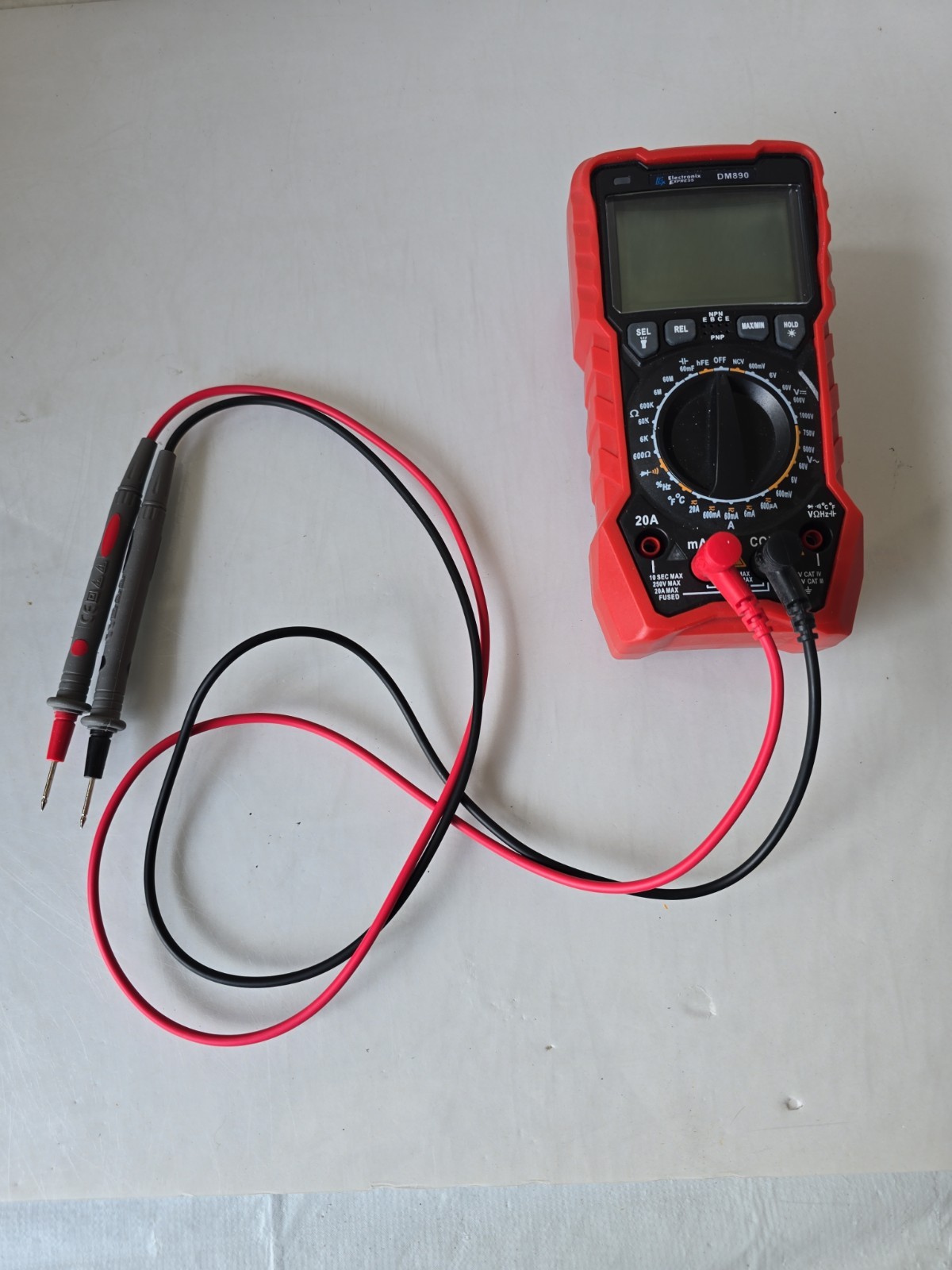 Electronix Express DM890 Digiral Multimeter Backlit Display-Used-Tested