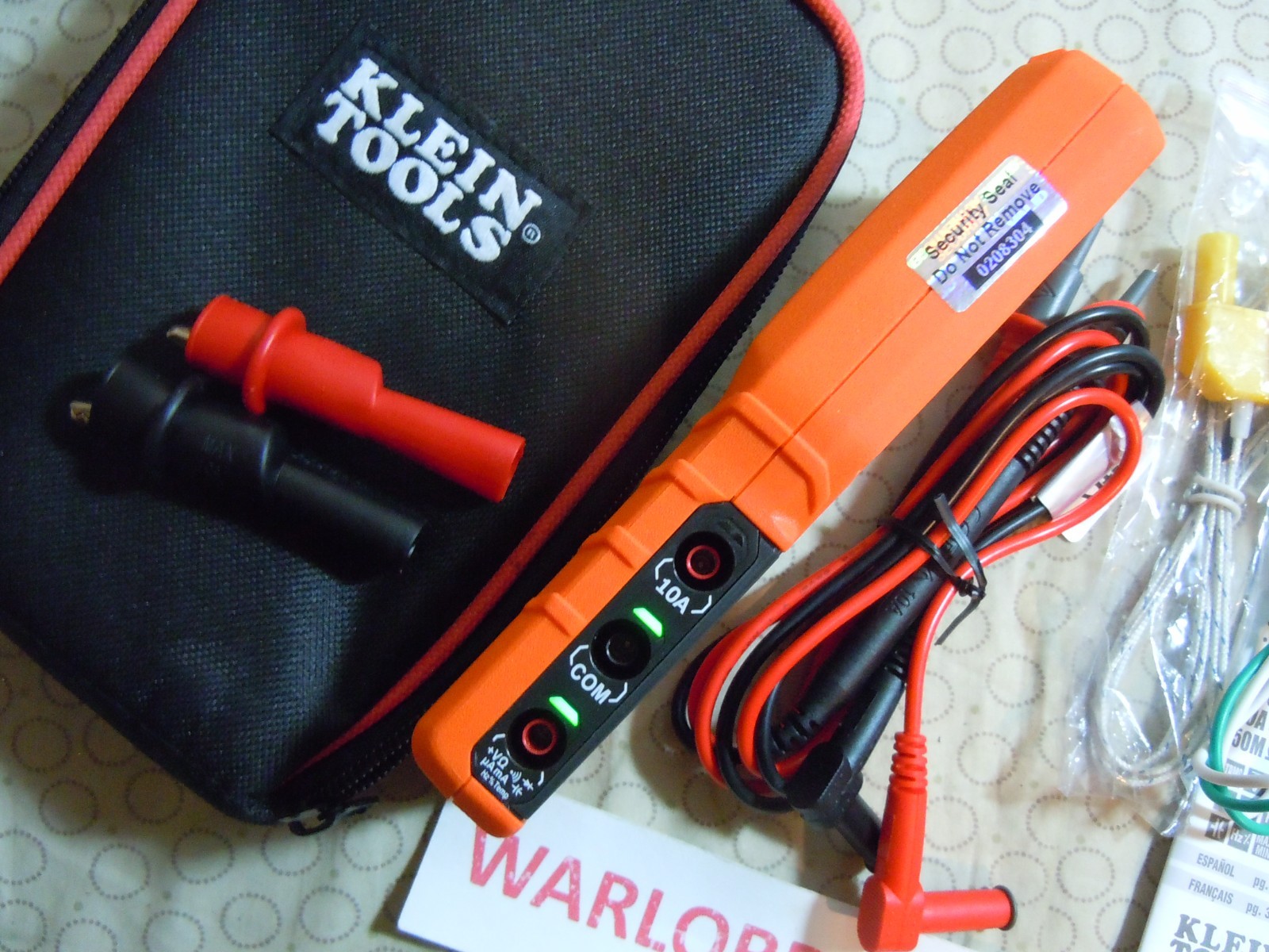 KLEIN TOOLS MM450 TRMS MULTIMETER WITH ACCESSORIES + KLEIN CASE – 0208304.