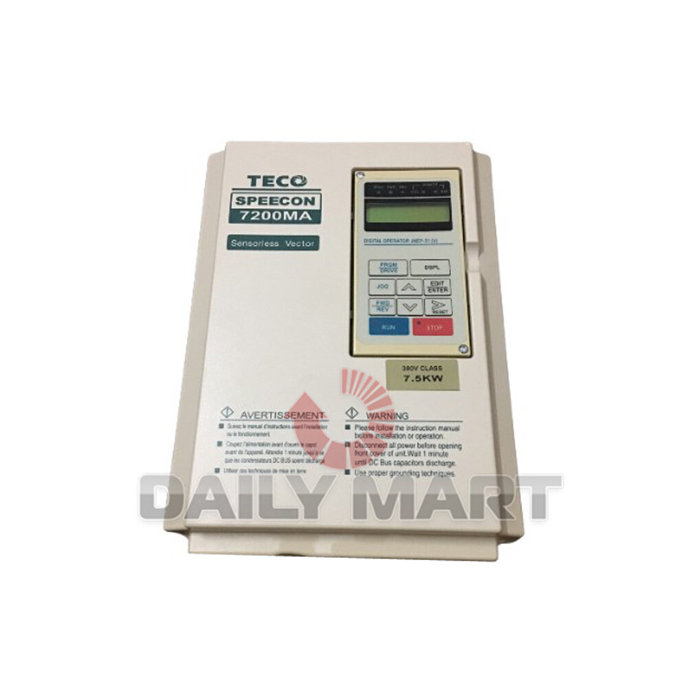 Used & Tested TECO 7200MA Inverter 7.5KW 380V