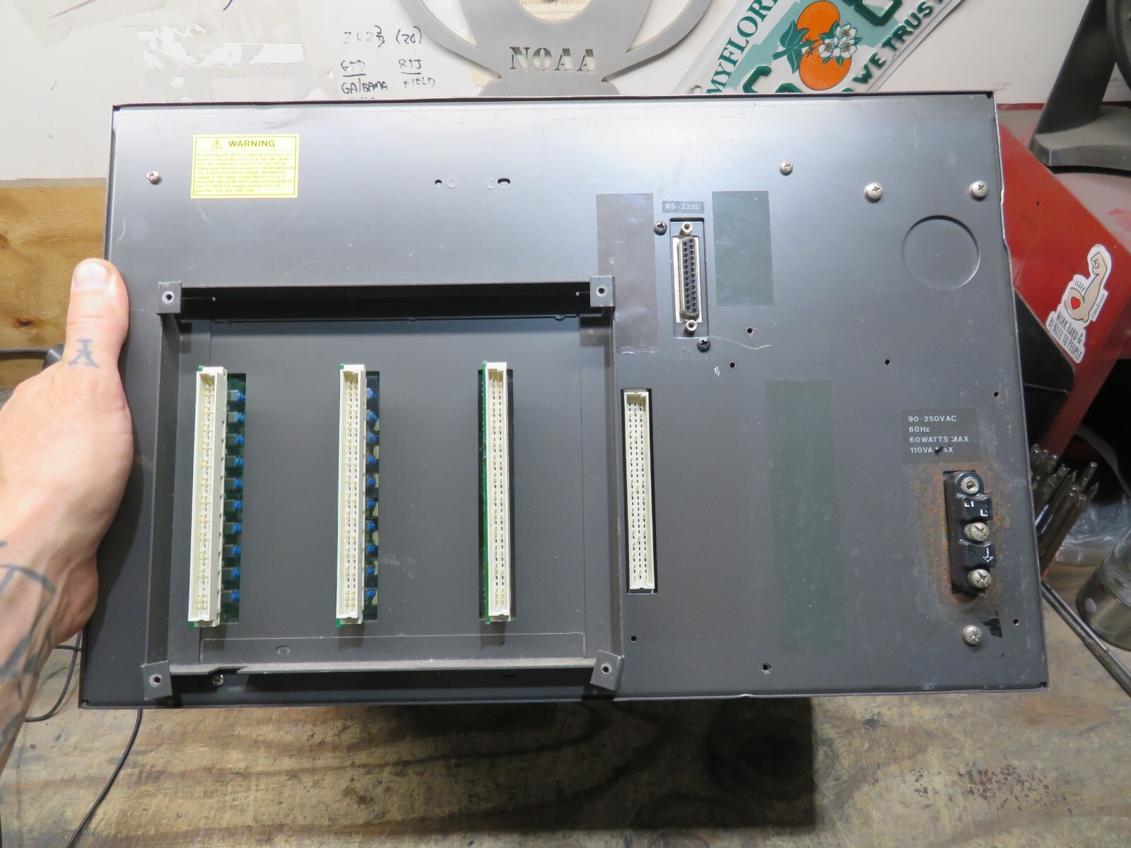 Yokogawa 408231-02/RS232C/MATH/AK-12 HR2400 Hybrid Chart Recorder UNTESTED