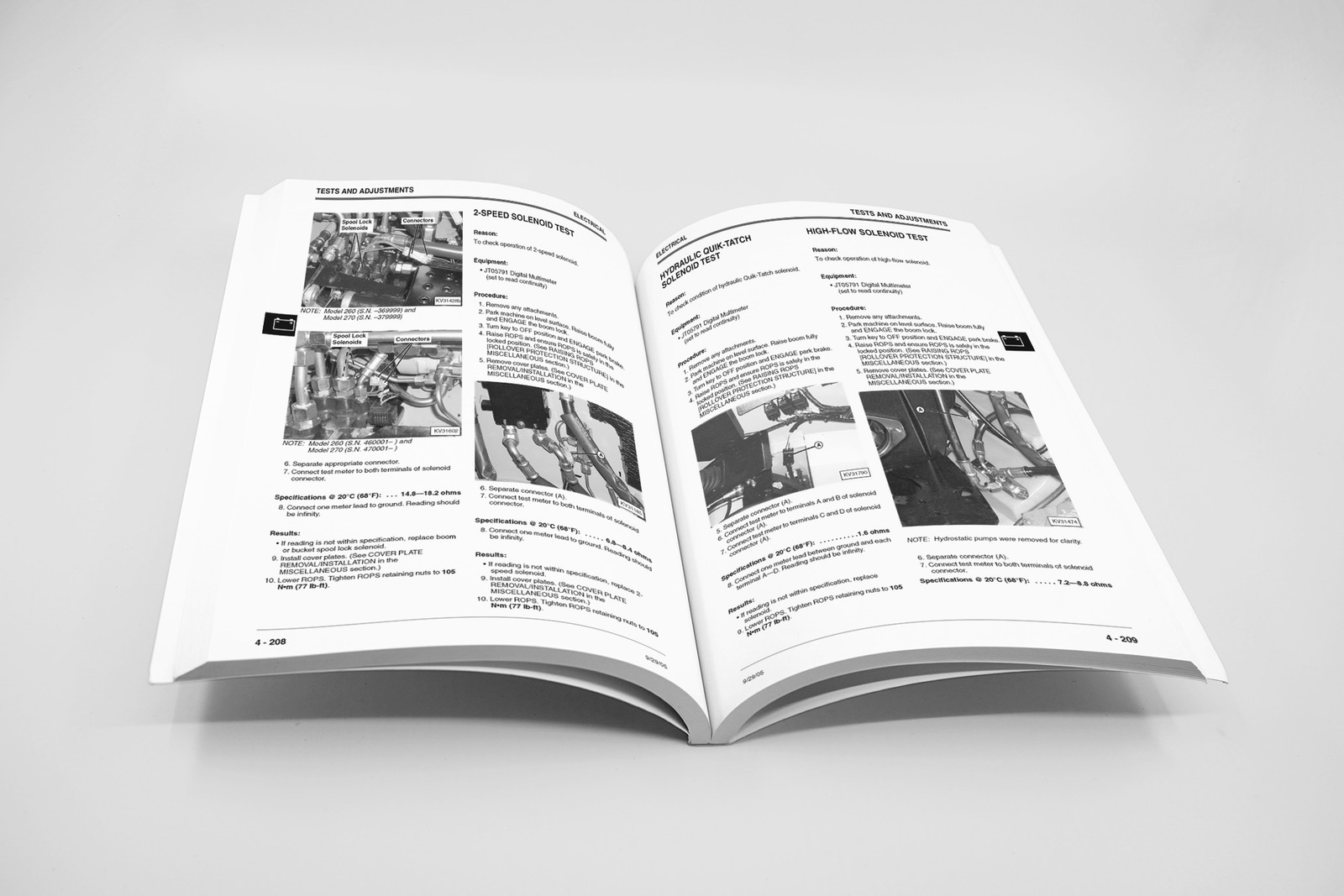 John Deere 9230, 9330, 9430, 9530, 9630 Tractor Repair Manual TM2267