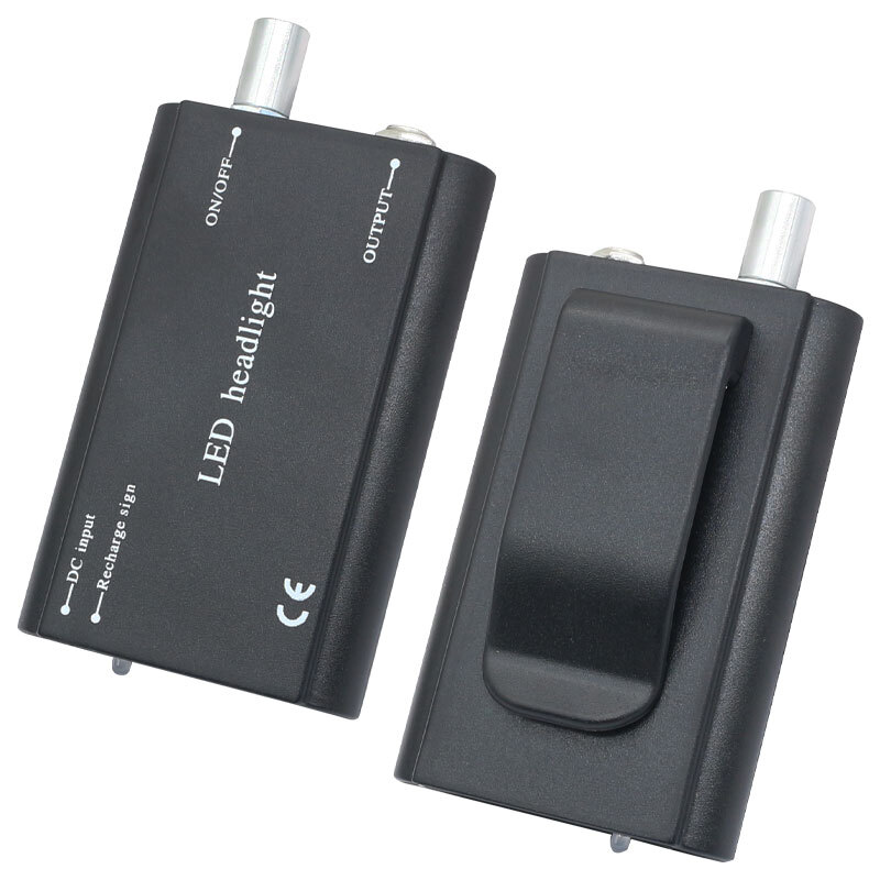 Rechargeable Battery 1800Mah with Belt Clip For Dental LED Head Light Black USA