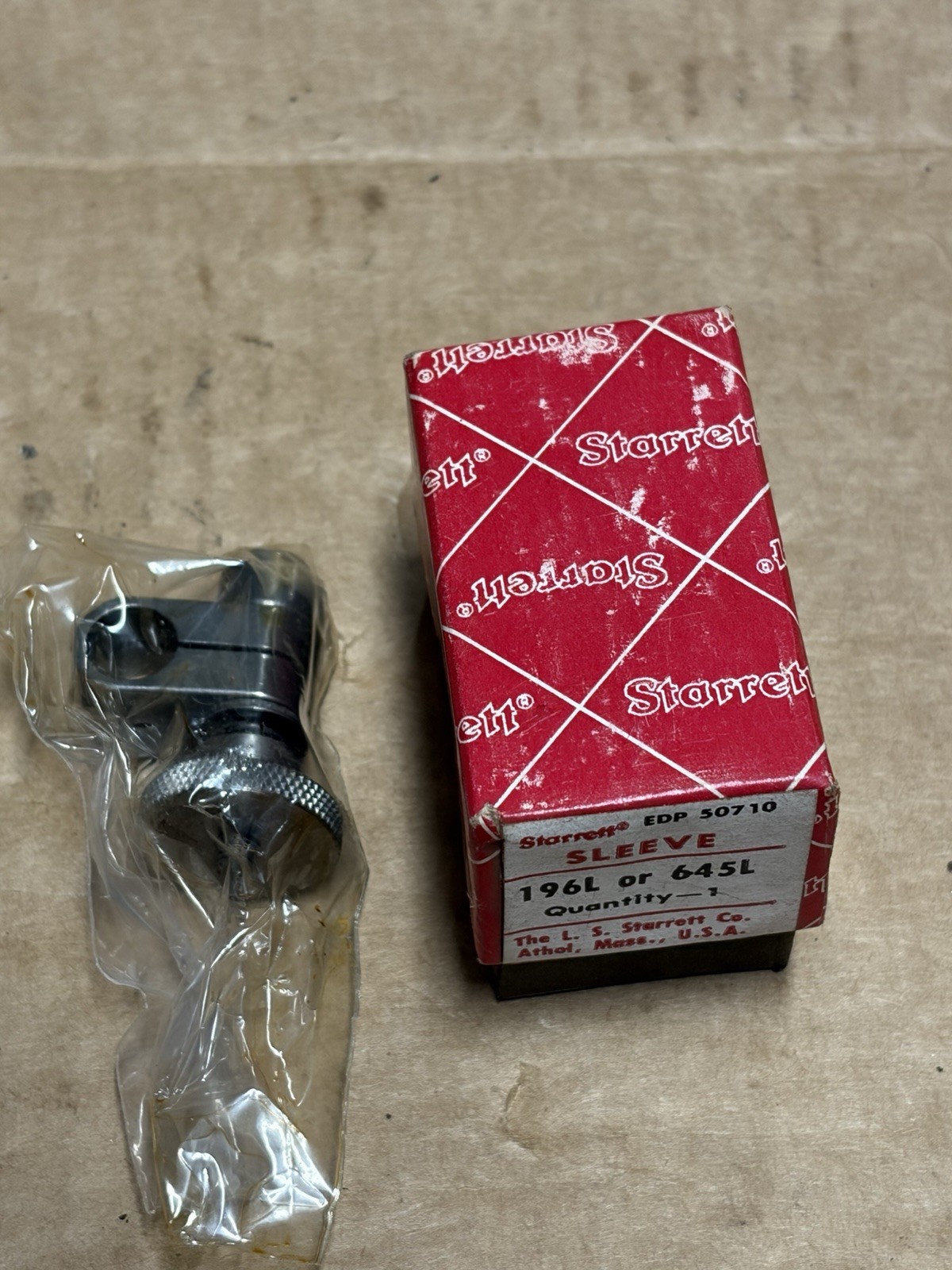 Starrett 196L or 645L Sleeve Snug 3/8″ Post Hole and 1/4″ Gripping Hole