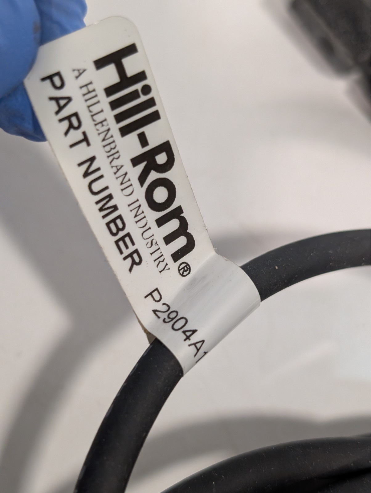 Lot of 2 Hill-Rom P2904A103 communication cables, DB9 male to 4-pin circular