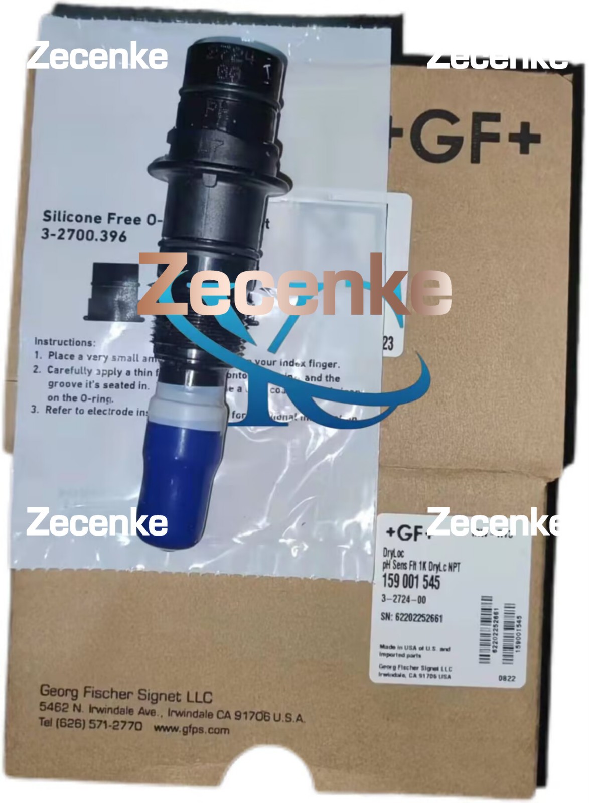New +GF+ GF 3-2724-00 159001545 PH probe electrode Fast Shipping