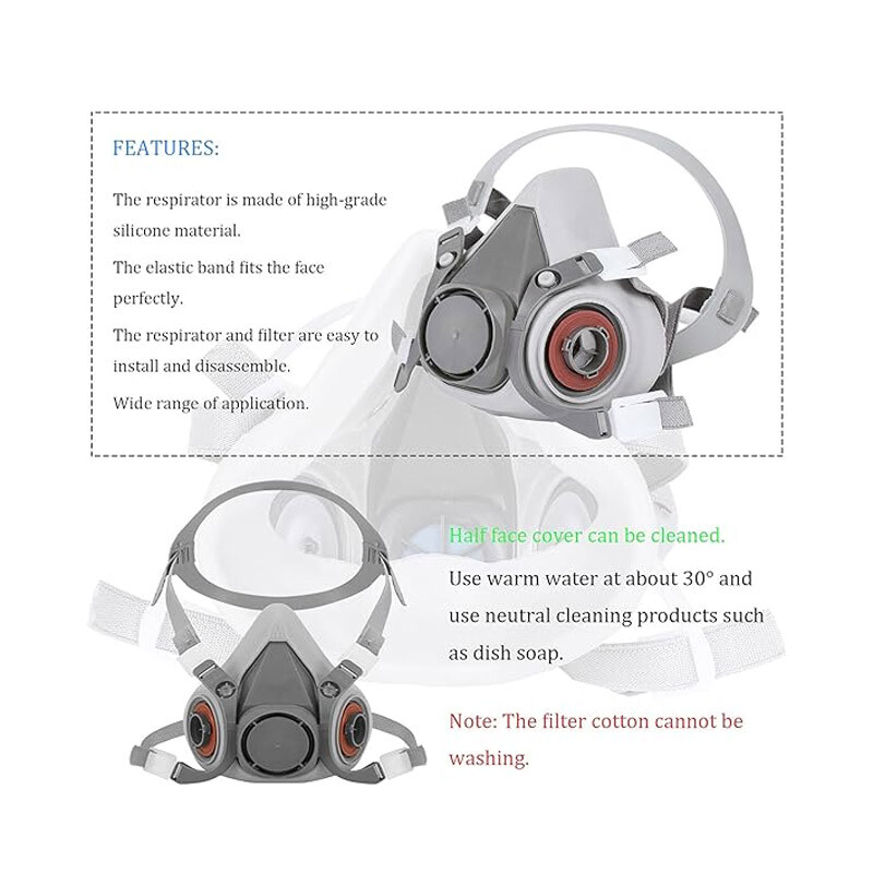 Half Face Respirator Mask P100 Particulate Welding Painting Dust Construction
