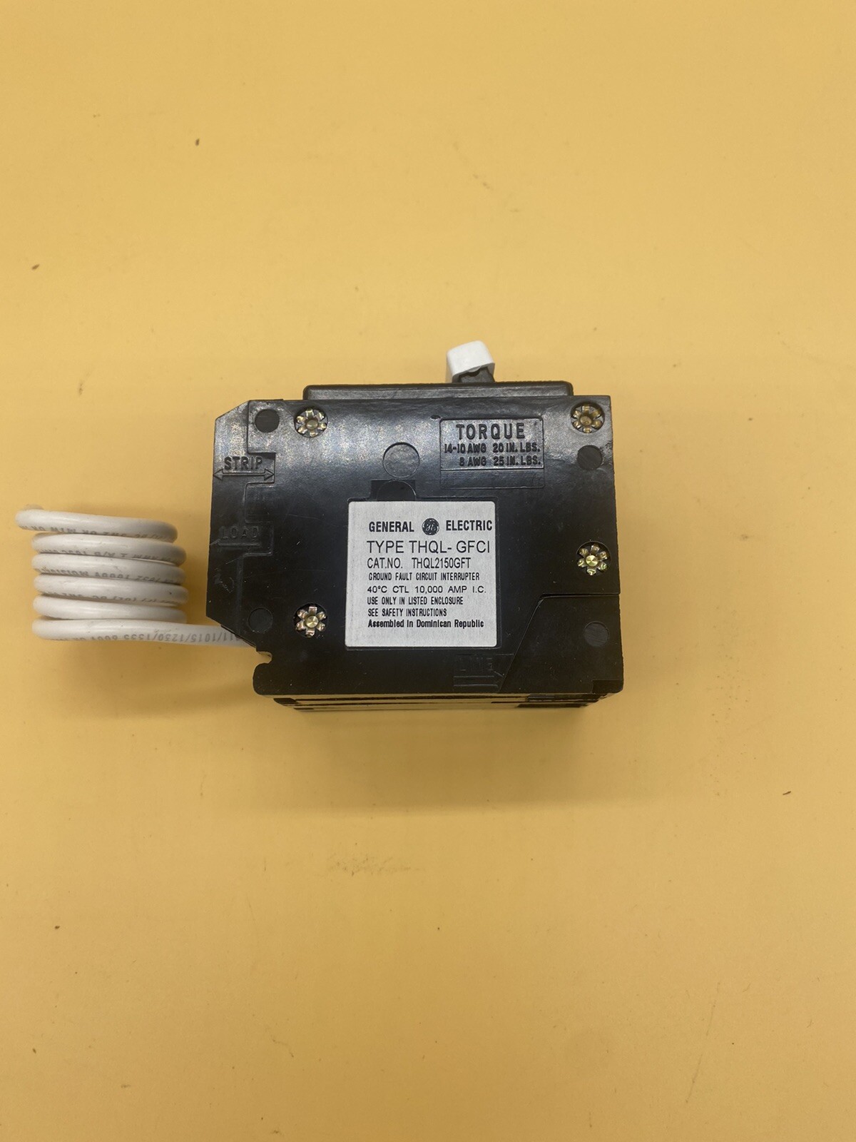 GE THQL 2150GFT / GFCI 50 AMP DOUBLE POLE 240 VOLT GFCI CIRCUIT BREAKER- NEW