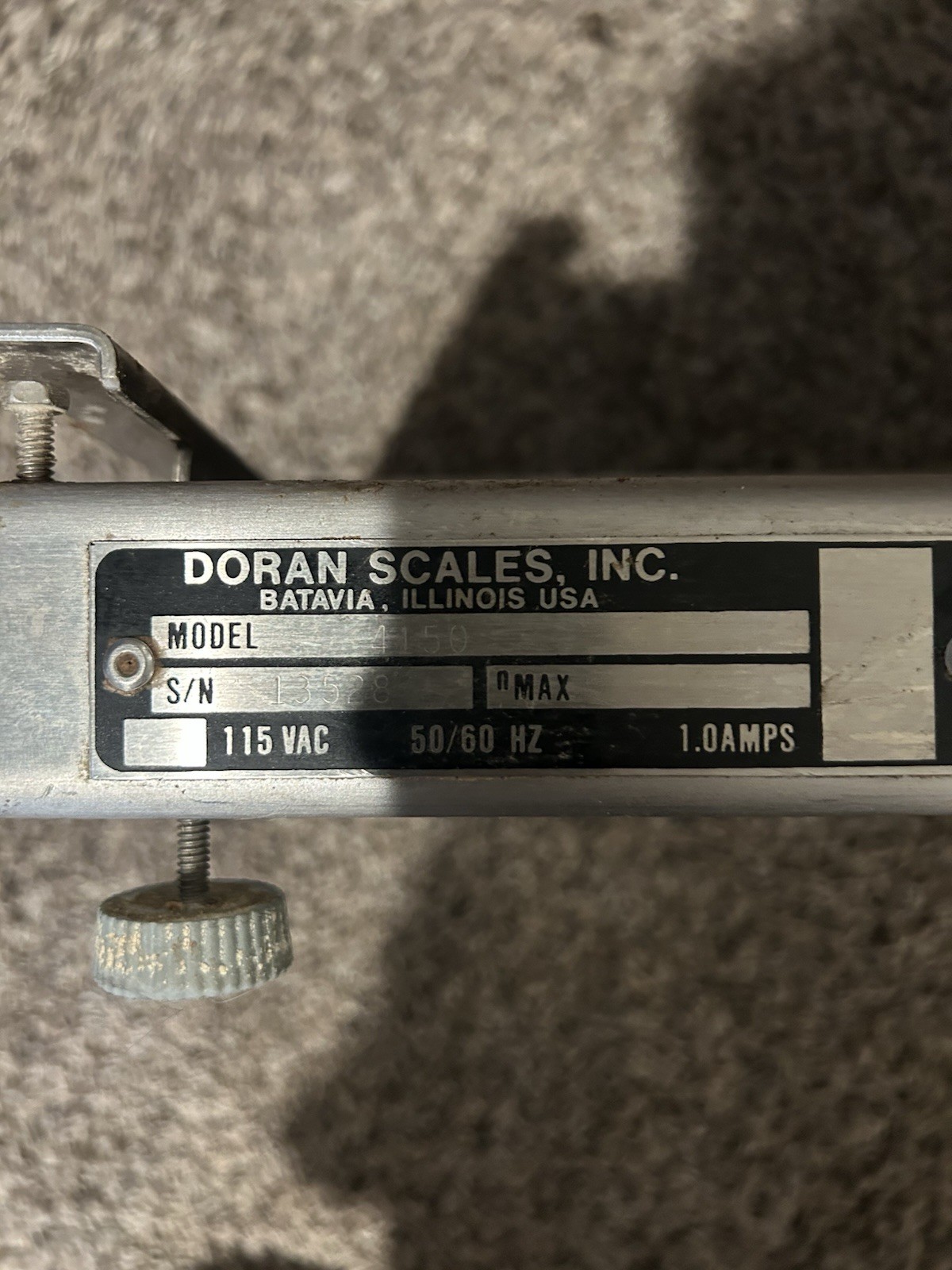 Doran Scales 4100XL Model DXL4150 50 lb Capacity Over Under Check Balance