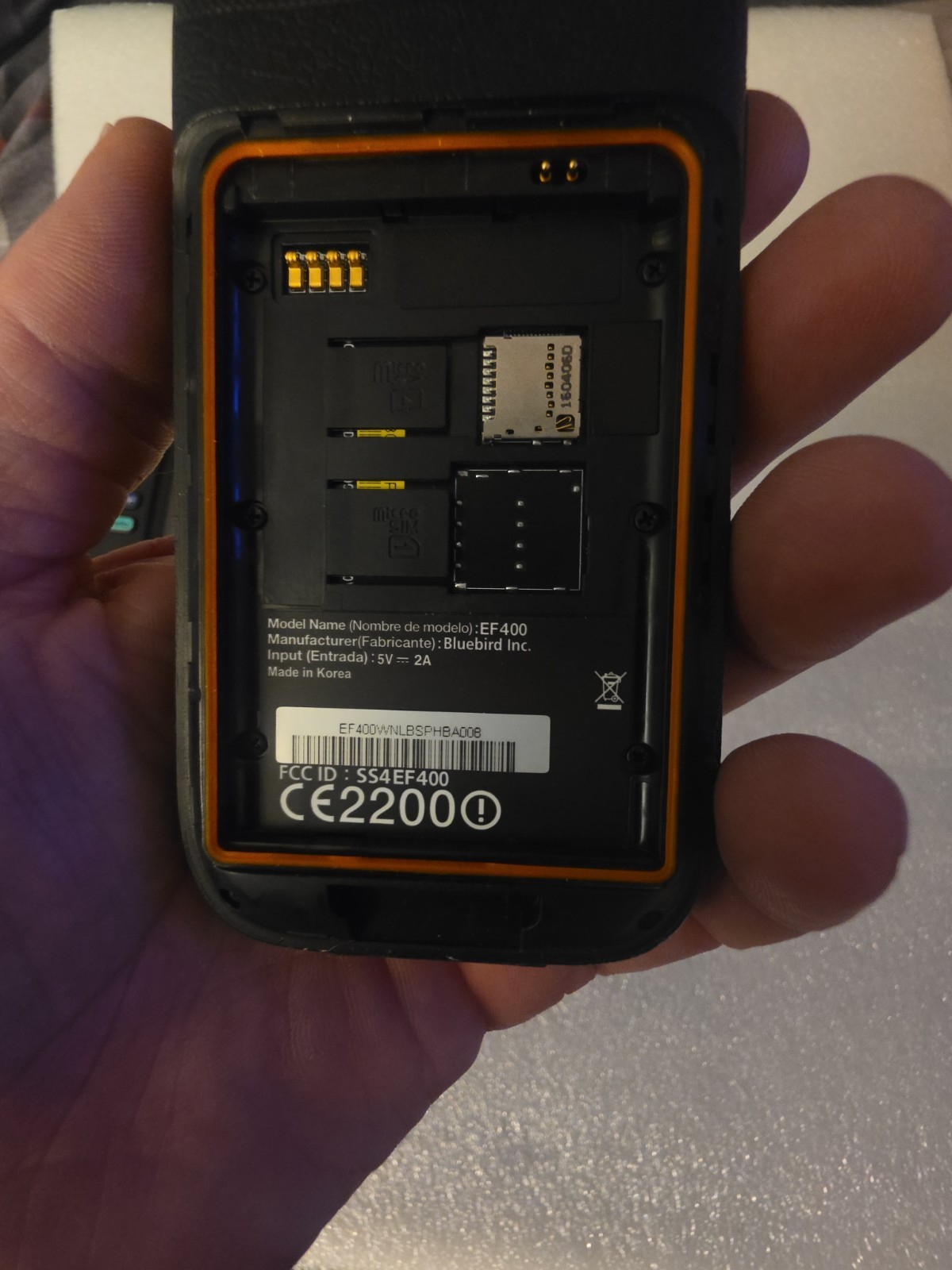 Bluebird EF400 Rugged Portable Terminal Computer Barcode Scanner Smartphone