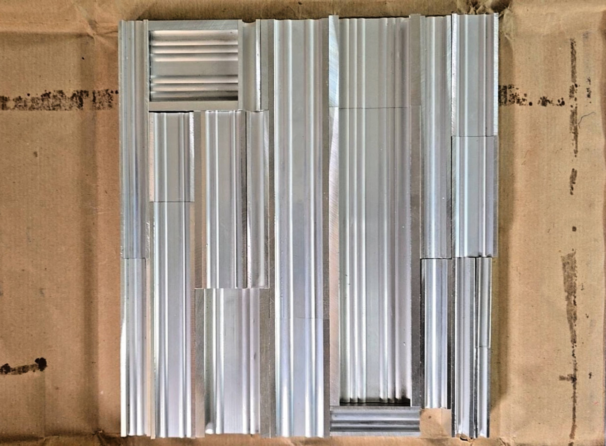 Letterpress Furniture Aluminum Spacing Material,Set#6=23 pieces 2 lb 12oz/1.2kg