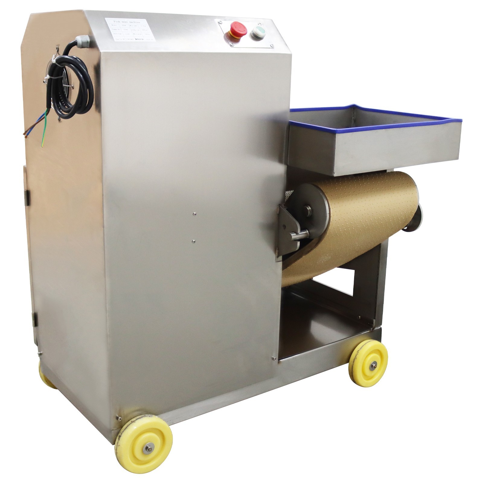 110V Fish Bone Separator Electric Fish Meat Mincer 200KG/H Output 2.95HP/2.2KW