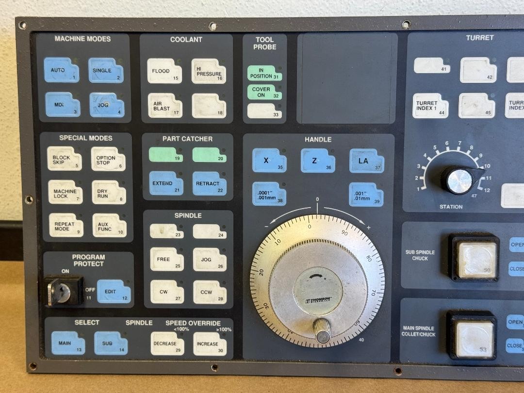 MEMTRON 35-12-169 35-12-169A 33594 OPERATOR PANEL, FROM HARDINGE CONQUEST T42SP