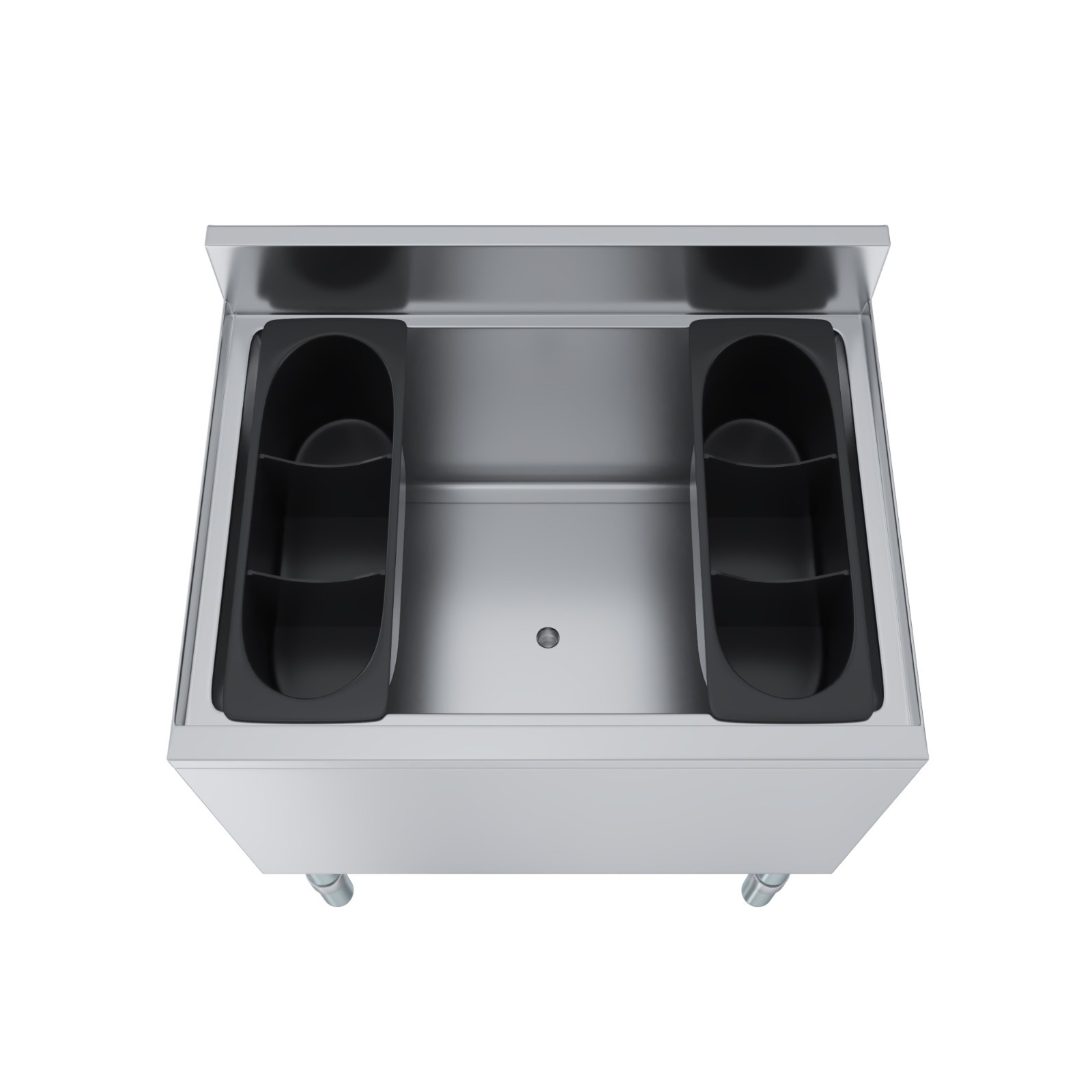 19 in. x 24 in. Stainless Steel Ice Bin With 7-circuit Cast Aluminum Cold Plate