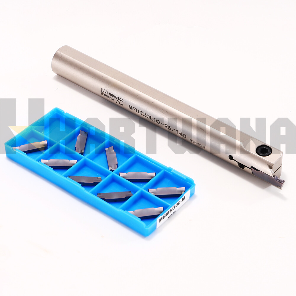 Indexable Lathe Face Grooving Tool Left Hand Holder 20mm Grooving Inserts MGMN3