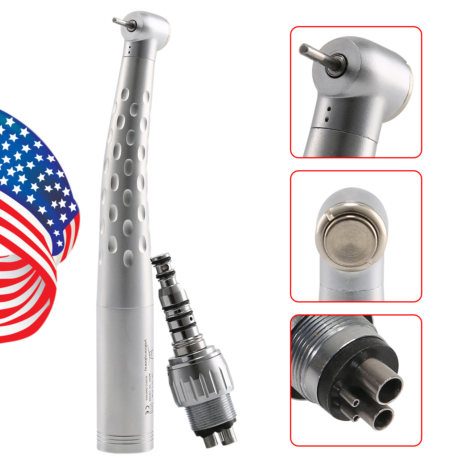 Yabang Dental High Speed Handpiece + Quick Coupler 4 Hole Swivel Coupling GB4