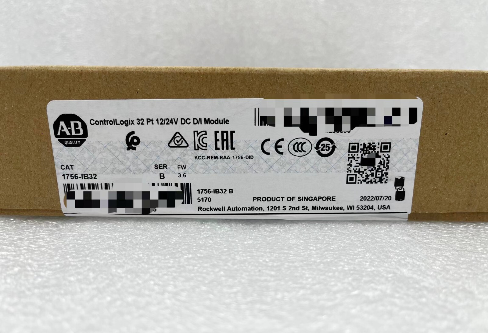Allen-Bradley 1756-IB32 ControlLogix 32 Pt 12/24V Module 1756IB32