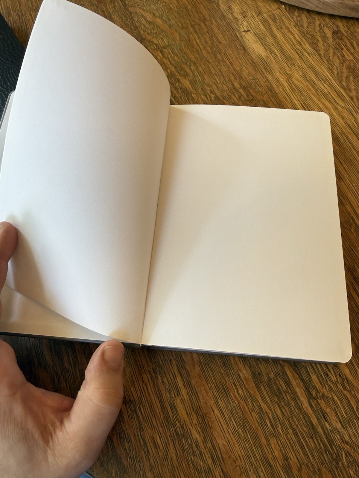 Two Journals Blank Pages One Carved Leather Bound, One Spiral Bound Leatherette