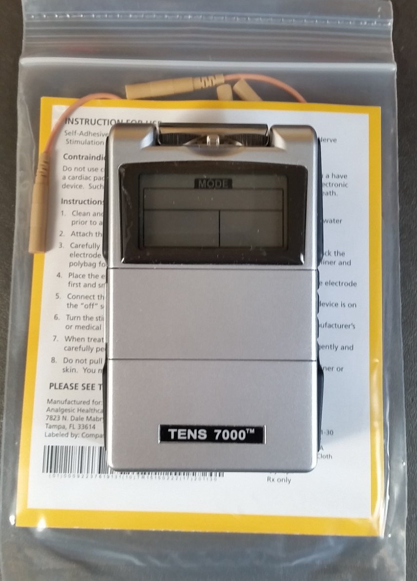 TENS 7000 2nd Edition Back Pain Relief Digital Unit / Accessories