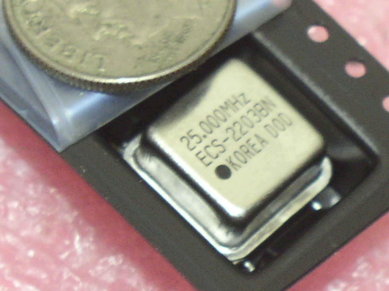 2 NEW ECS-2203BN 25.000 MHZ SMD SMT CRYSTAL CLOCK OSCILLATOR 5V HCMOS TTL USA
