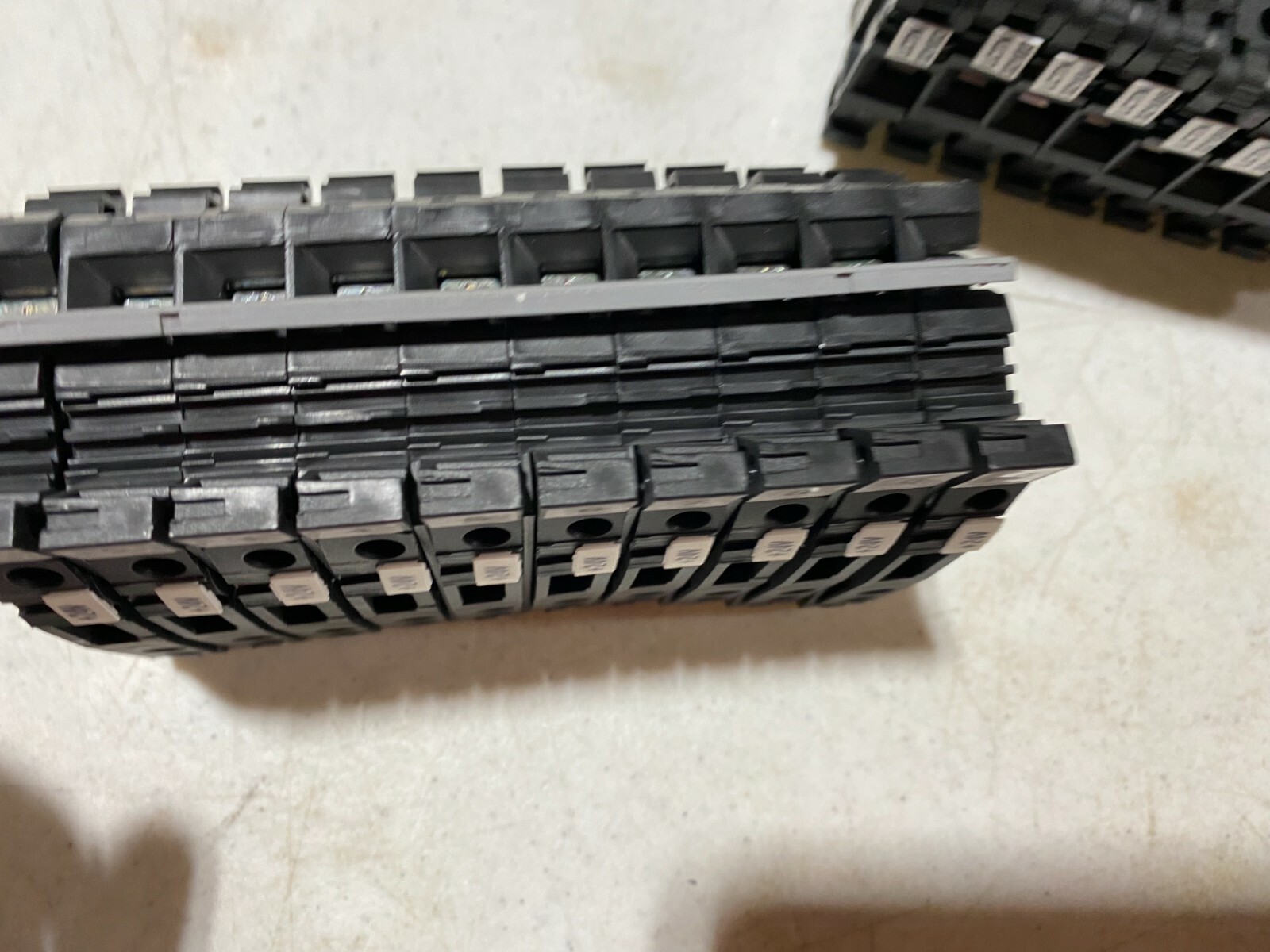 Lot of 20 Entrelec ML../13.. Terminal Block Fuse Holders w/fuses, NOS unused