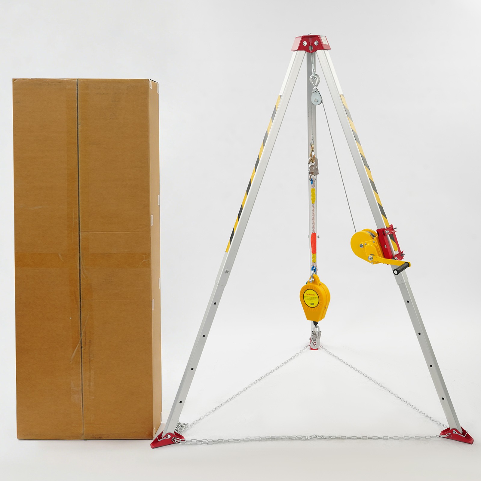 1200lbs Confined Space Tripod Kit,Floor-standing Rescue Tripod,Rescue Tripod Kit