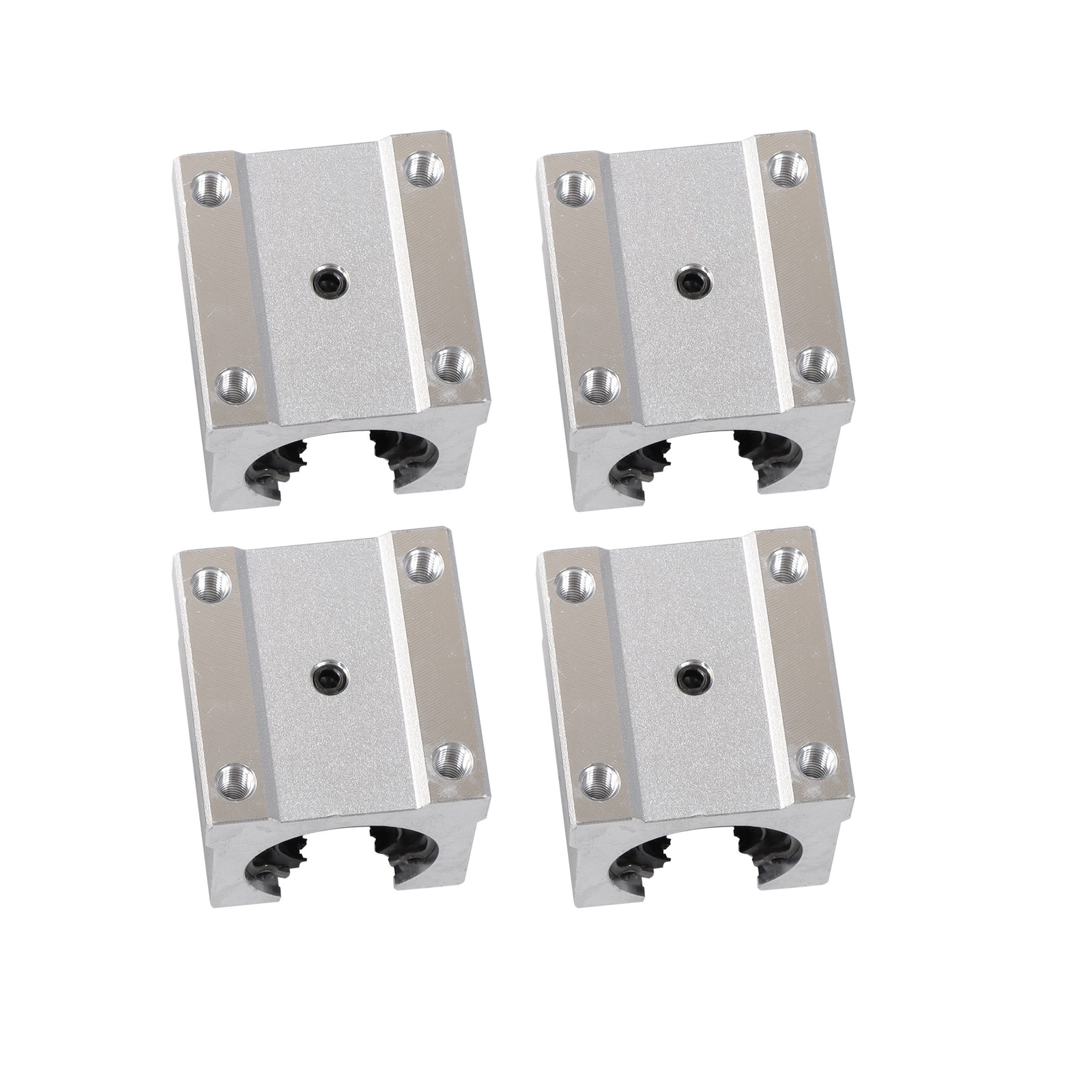 2Pcs SBR20-2200mm Linear Rails + 4× SBR20uu Bearing Blocks & 4×20mm Fixing Rings