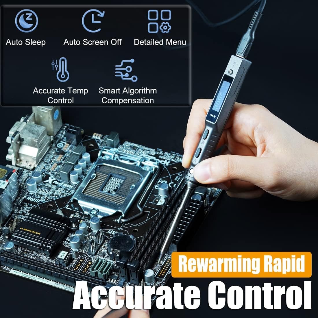 Original TS101 Soldering Iron Station Kit Upgraded from TS100 DC 65W PD 45W Powe