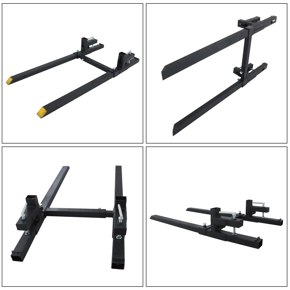 60″ 2000lbs Clamp on Pallet Forks Loader Bucket Skidsteer Tractor