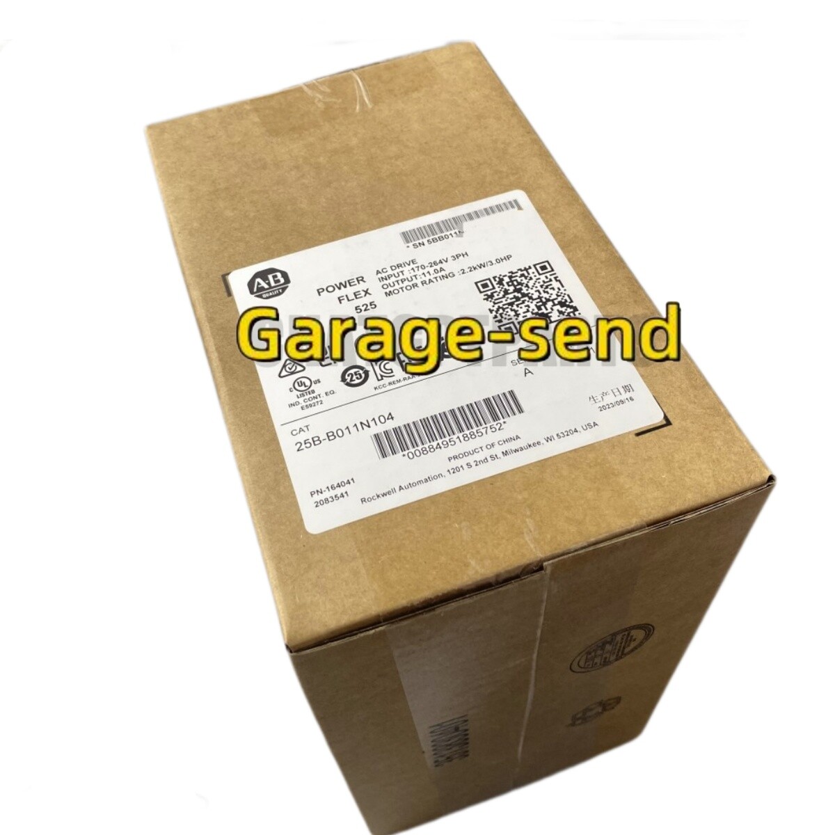 Allen-Bradley 25B-B011N104 Ser A PowerFlex 525 AC Drive 3HP 2023 New TX STOCK