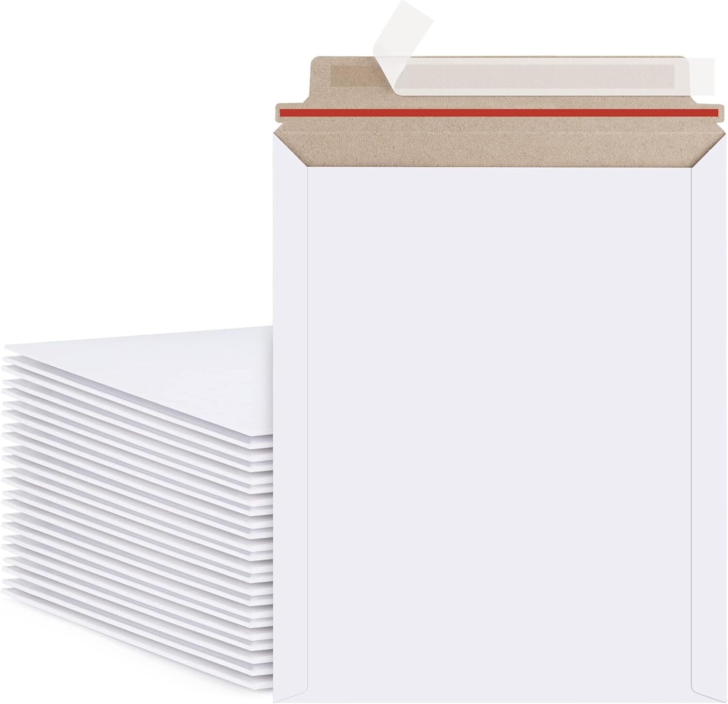 9.75″x12.25″&7”x9” White Rigid Photo Mailers Envelopes Flat Document Self-Seal
