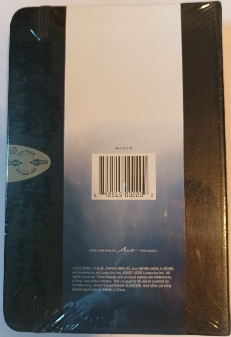Livescribe Journals 5-6 (2 × 100 sheets, Black, New in plastic wrap)