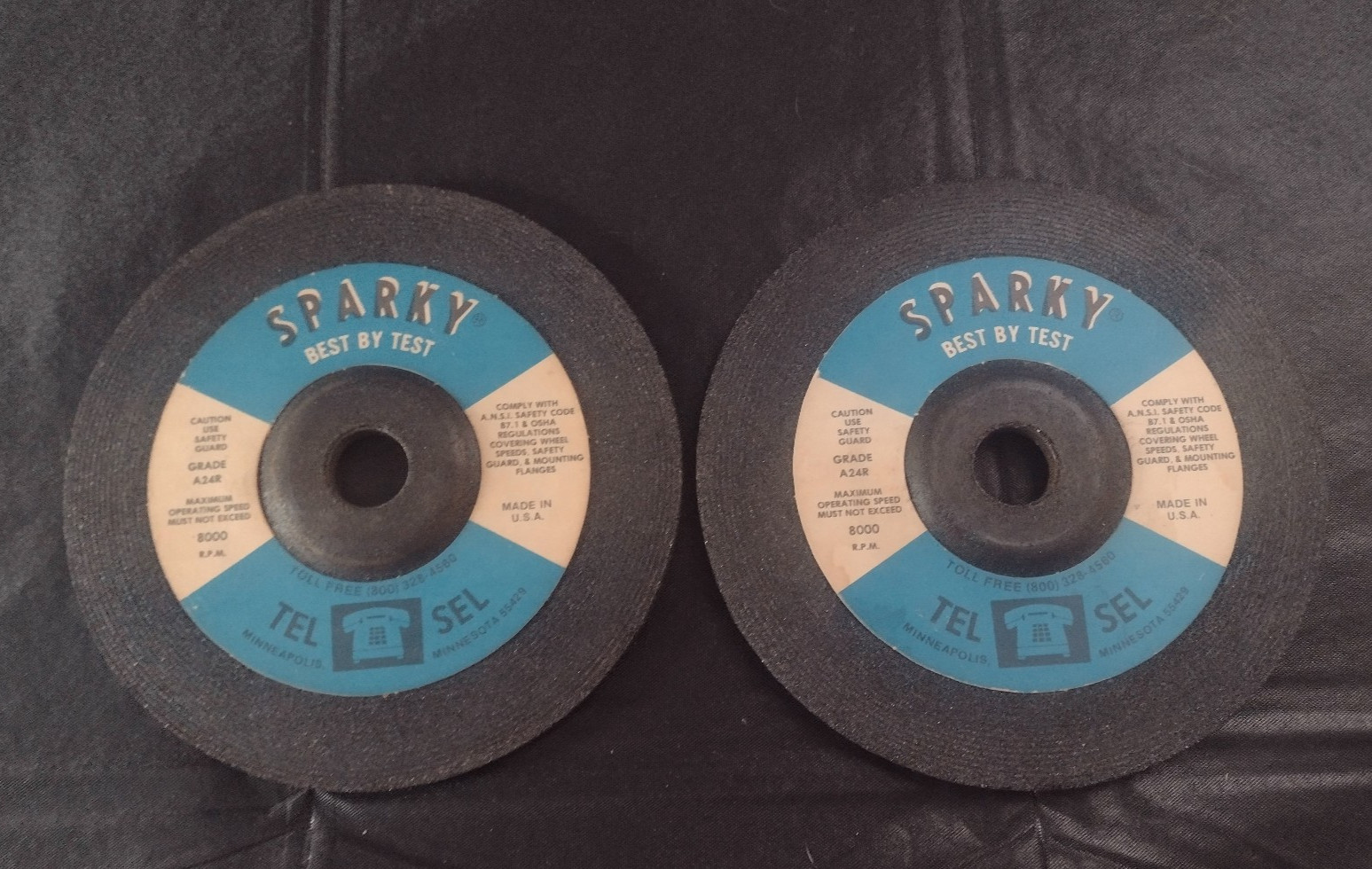 SPARKY 7″ x 1/4″ x 7/8″ Grinding/Cut Off Wheel/Disc A24R Metal – Lot of 2