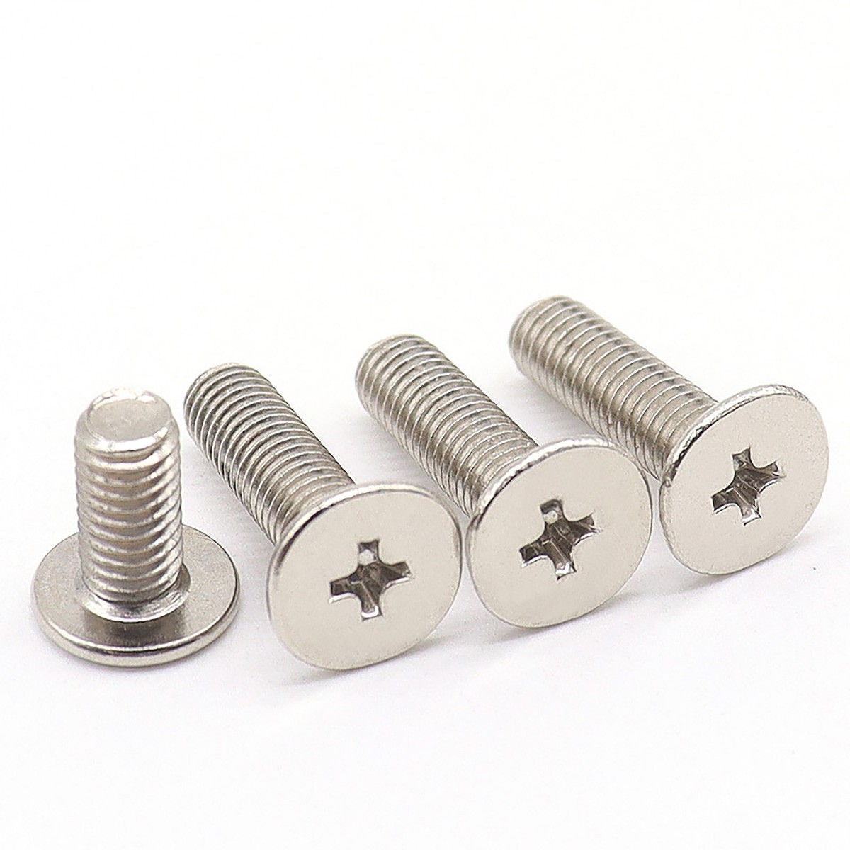 M1.2 – M6 Phillips Thin Wafer Flat Head Low profile Screws Nickel-Plated Steel