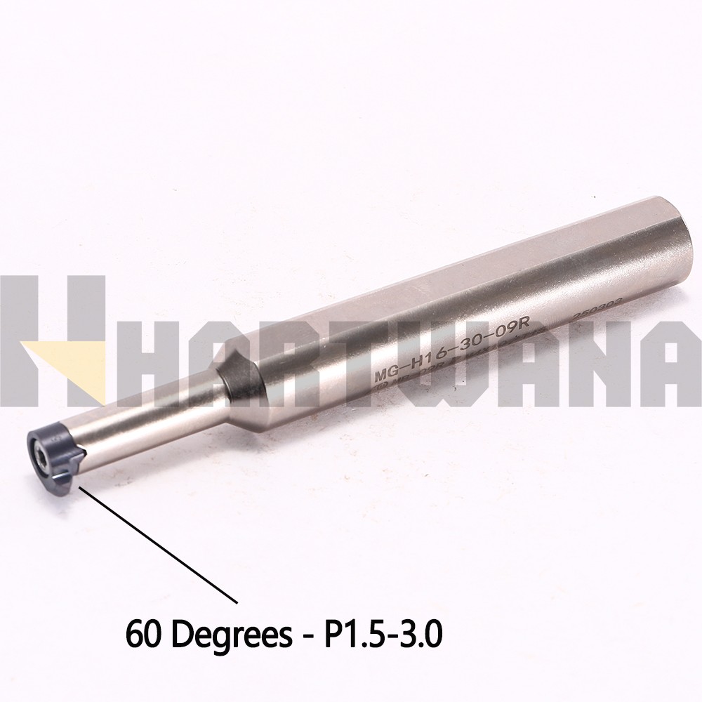 Lathe Internal Threading Boring Bar 60° Vertical Threading Inserts P1.5-3.0